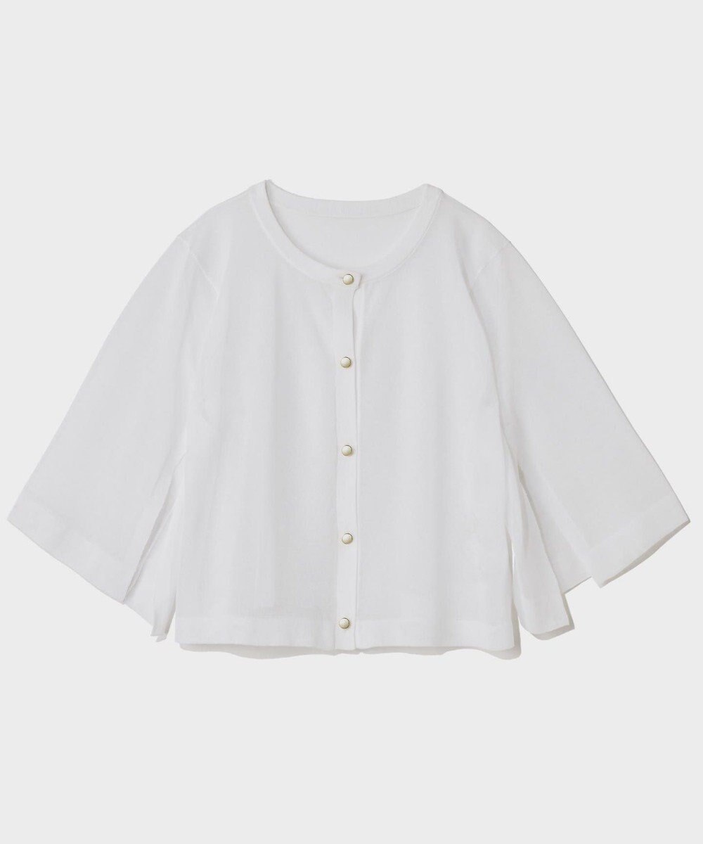 GRACE CONTINENTAL ニットシアーケープカーディガン 