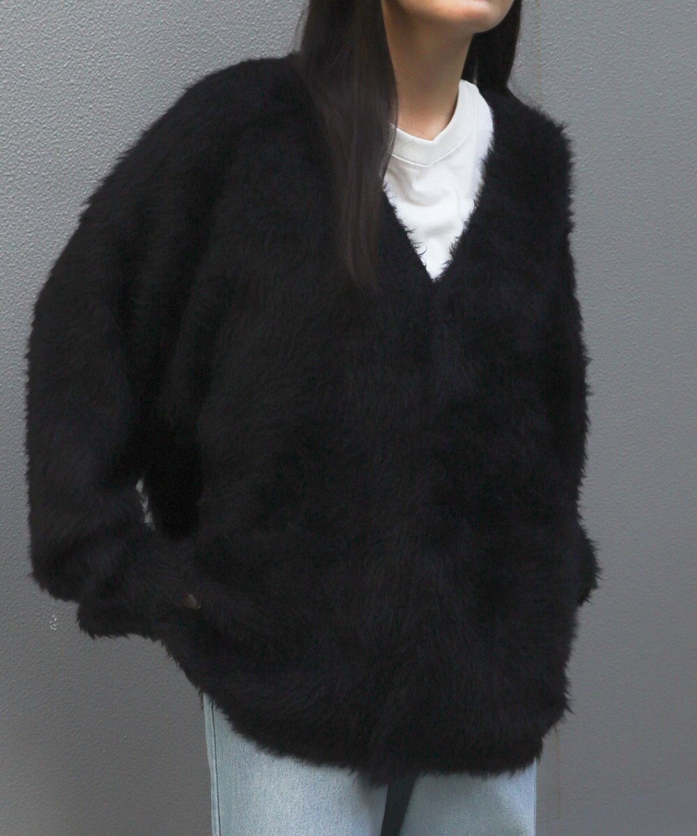 WEGO 【ユニセックス着用ITEM】フェザーカーディガン 