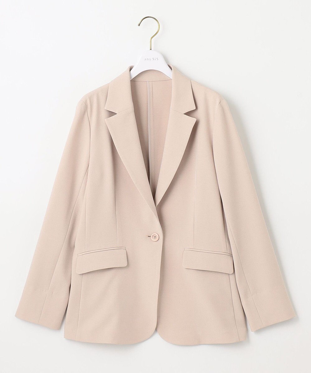 ANY SIS 【美人百花7月号掲載】リネンライクポリエステル テーラード ジャケット 