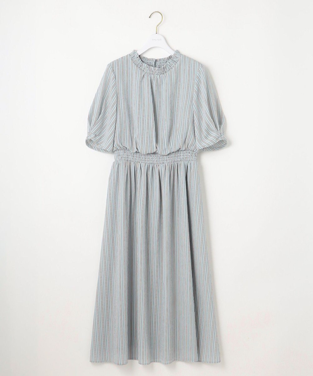 ANY SIS 【洗える】サッカーストライプ ワンピース 