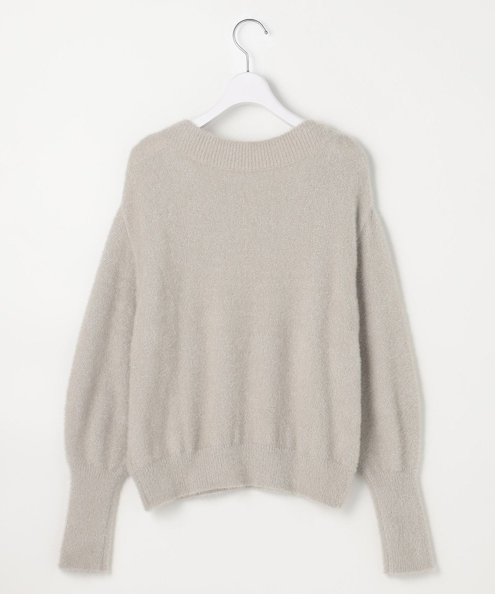 ANY SIS 【2SET】フェザー ニット × フロッキー スカート 