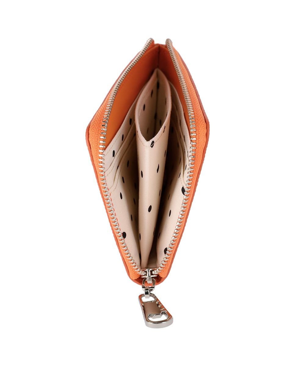 tsumori chisato CARRY ラックスtcネーム 2つ折り財布 L字ファスナー ミニ財布 