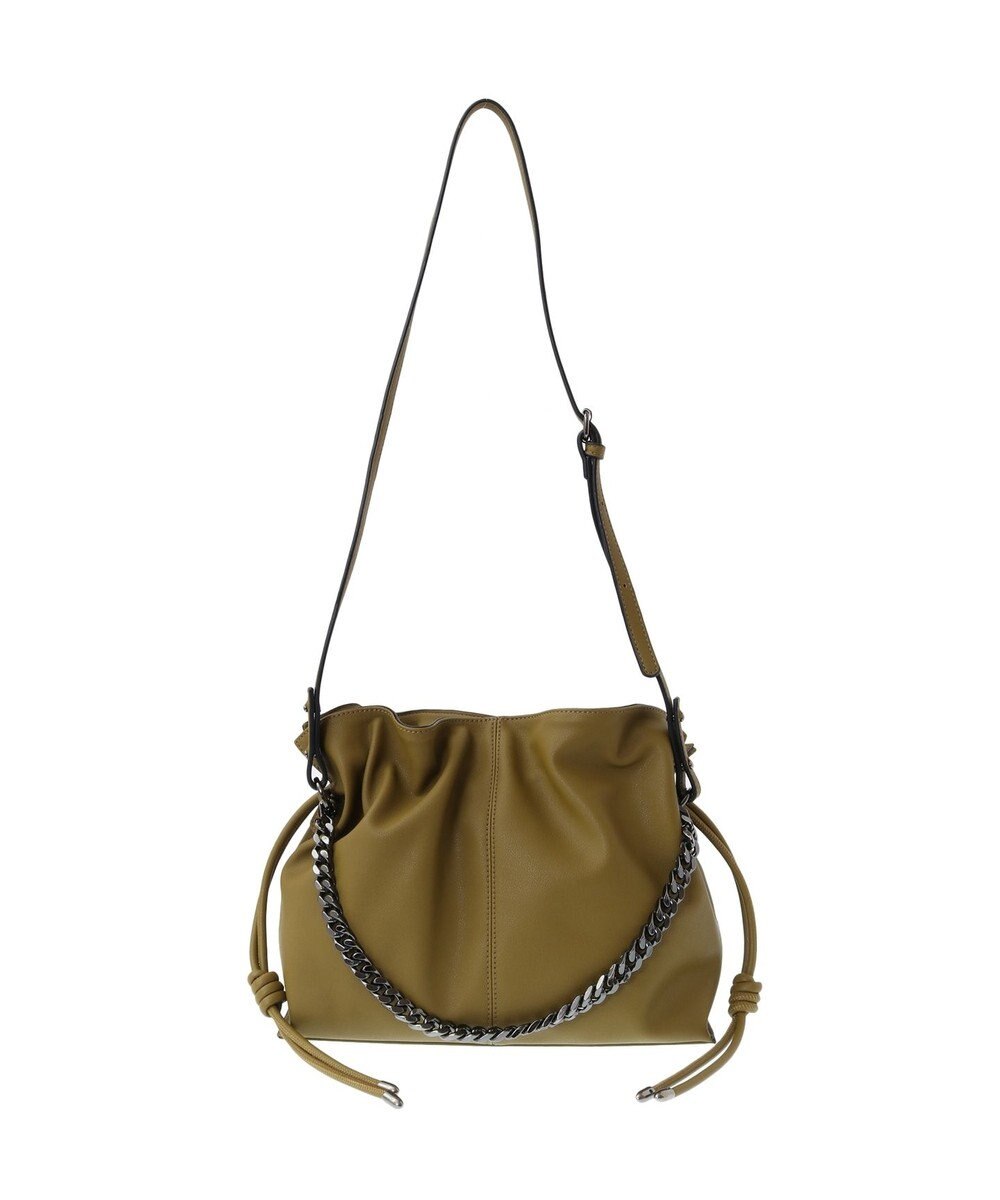 YECCA VECCA 【CLASSY.掲載】2wayチェーンギャザーバッグ 