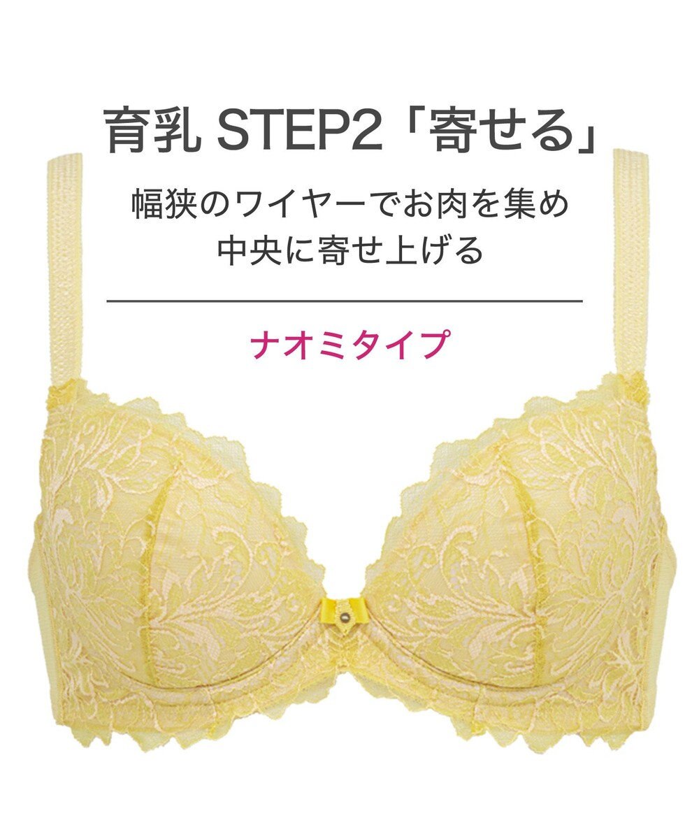 BRADELIS New York 【BRADELIS New York】ナオミステップ2ブラ23S2 バストを寄せて丸い女性らしい谷間をつくる補正ブラ 