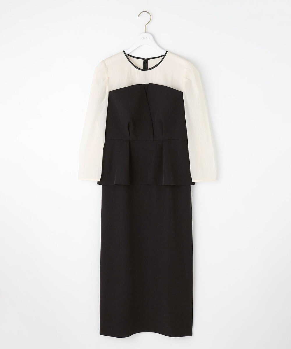 ANY SIS 【LilyCalin】ペプラムビスチェ ドレス 