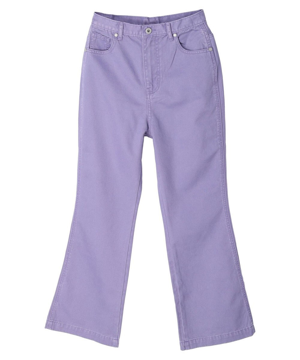 earth music&ecology カラーフレアパンツ 