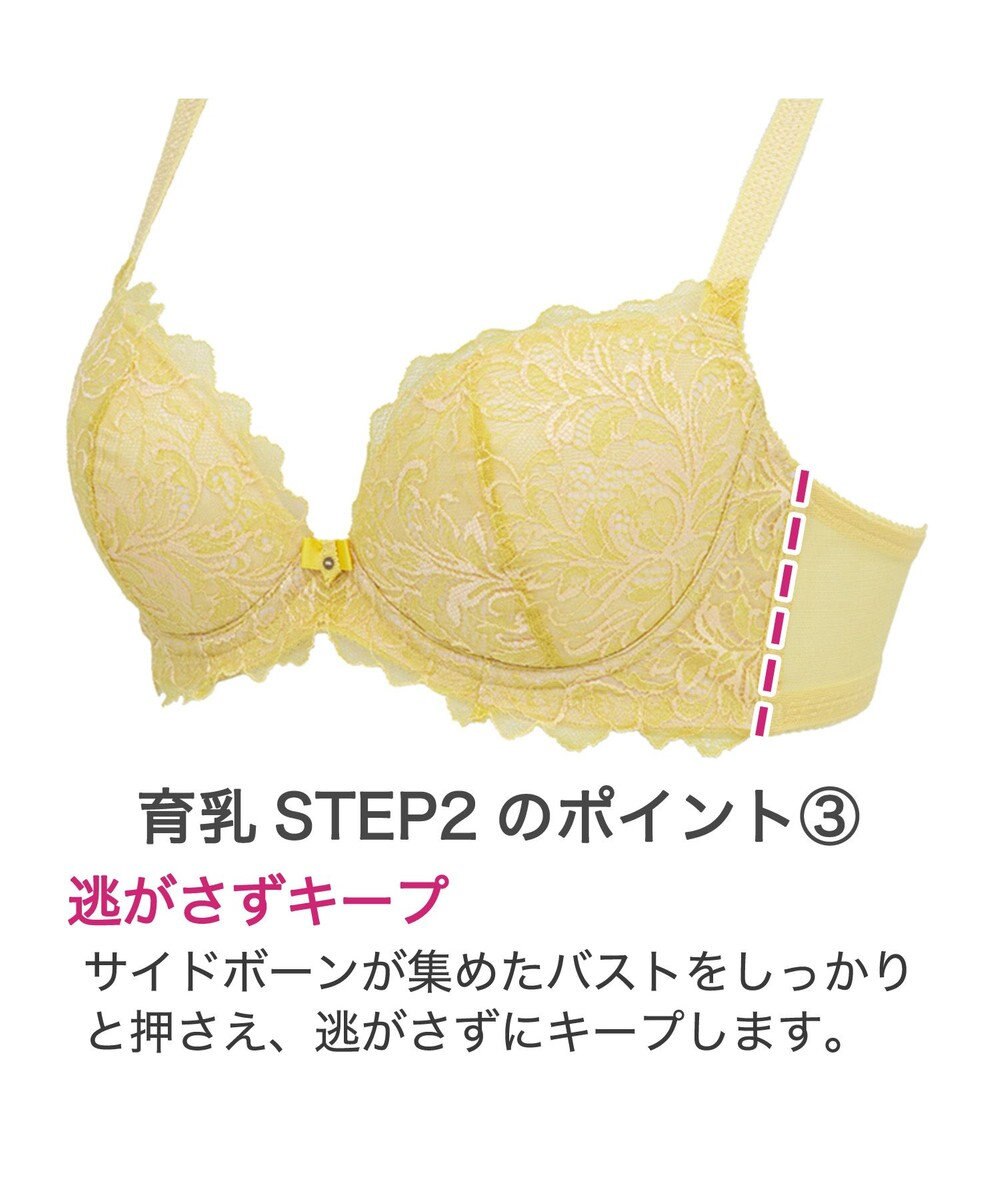 BRADELIS New York 【BRADELIS New York】ナオミステップ2ブラ23S2 バストを寄せて丸い女性らしい谷間をつくる補正ブラ 