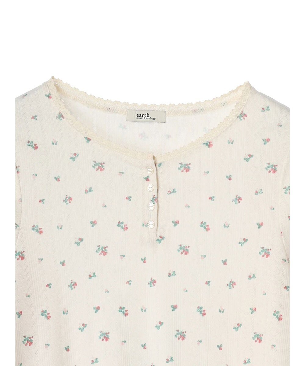 earth music&ecology アイレットジャガードタイトプルオーバー 