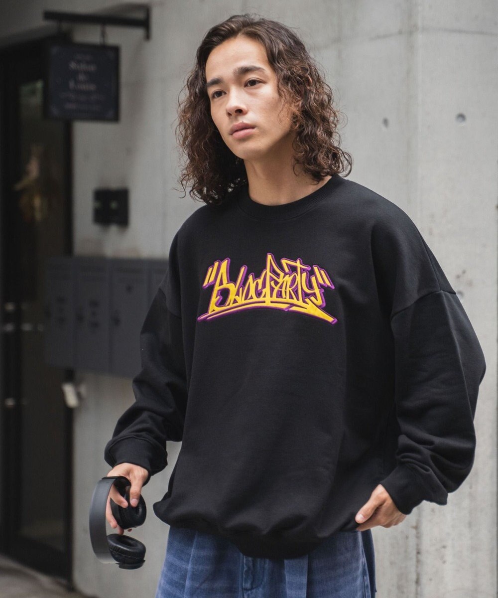 WEGO ヘビーウエイト刺繍グラフィックプルオーバー 