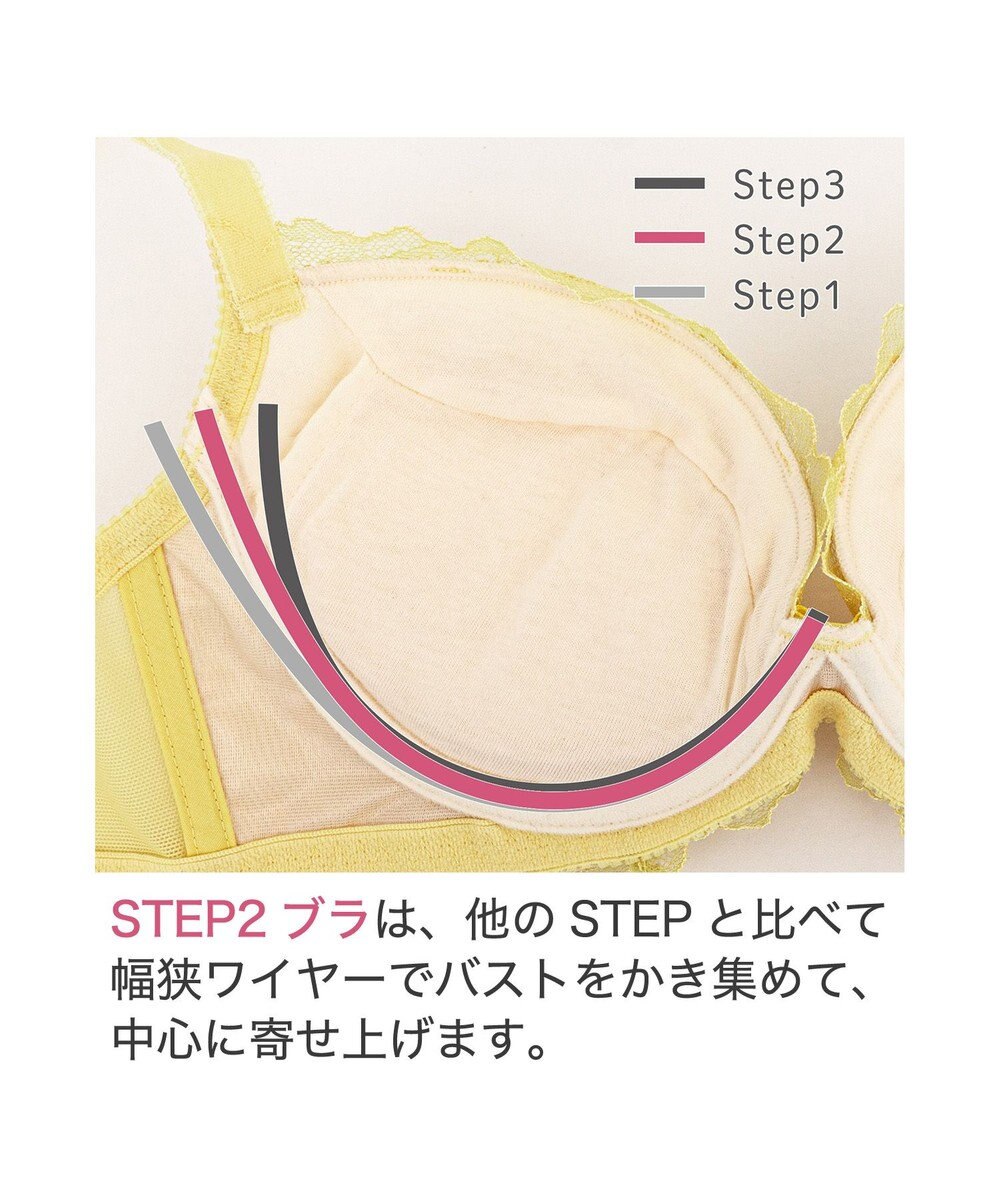 BRADELIS New York 【BRADELIS New York】ナオミステップ2ブラ23S2 バストを寄せて丸い女性らしい谷間をつくる補正ブラ 