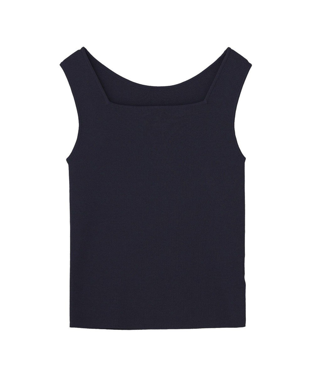 YECCA VECCA 2wayスクエアノースリーブニット 