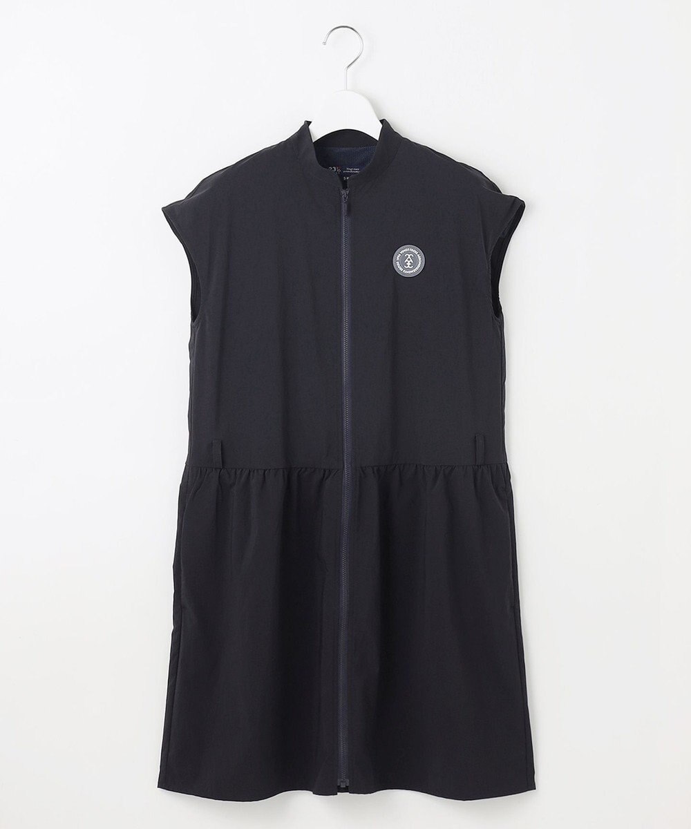 23区GOLF 【WOMEN】フロントジッパーで着脱便利！ベルト付きワンピース 