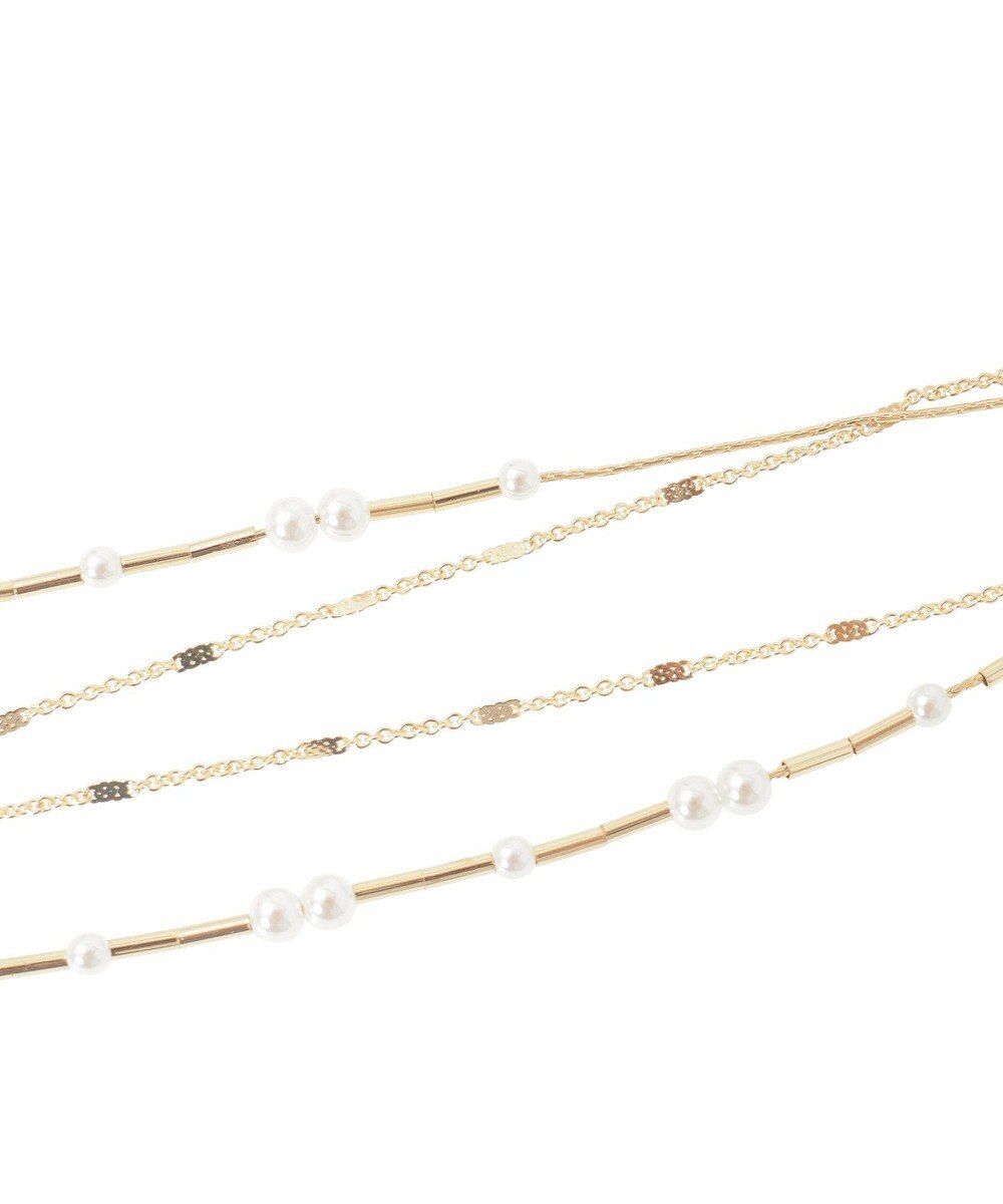 Green Parks ｅｖｅｒｙ　ｗａｌｋ．２連パールパイプネックレス 