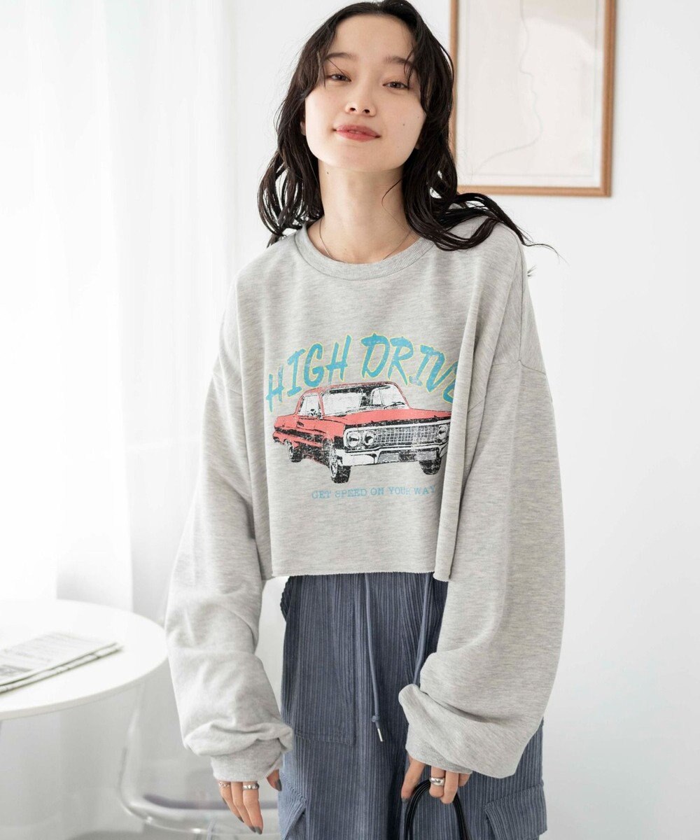 WEGO ヴィンテージライクショートスウェット 