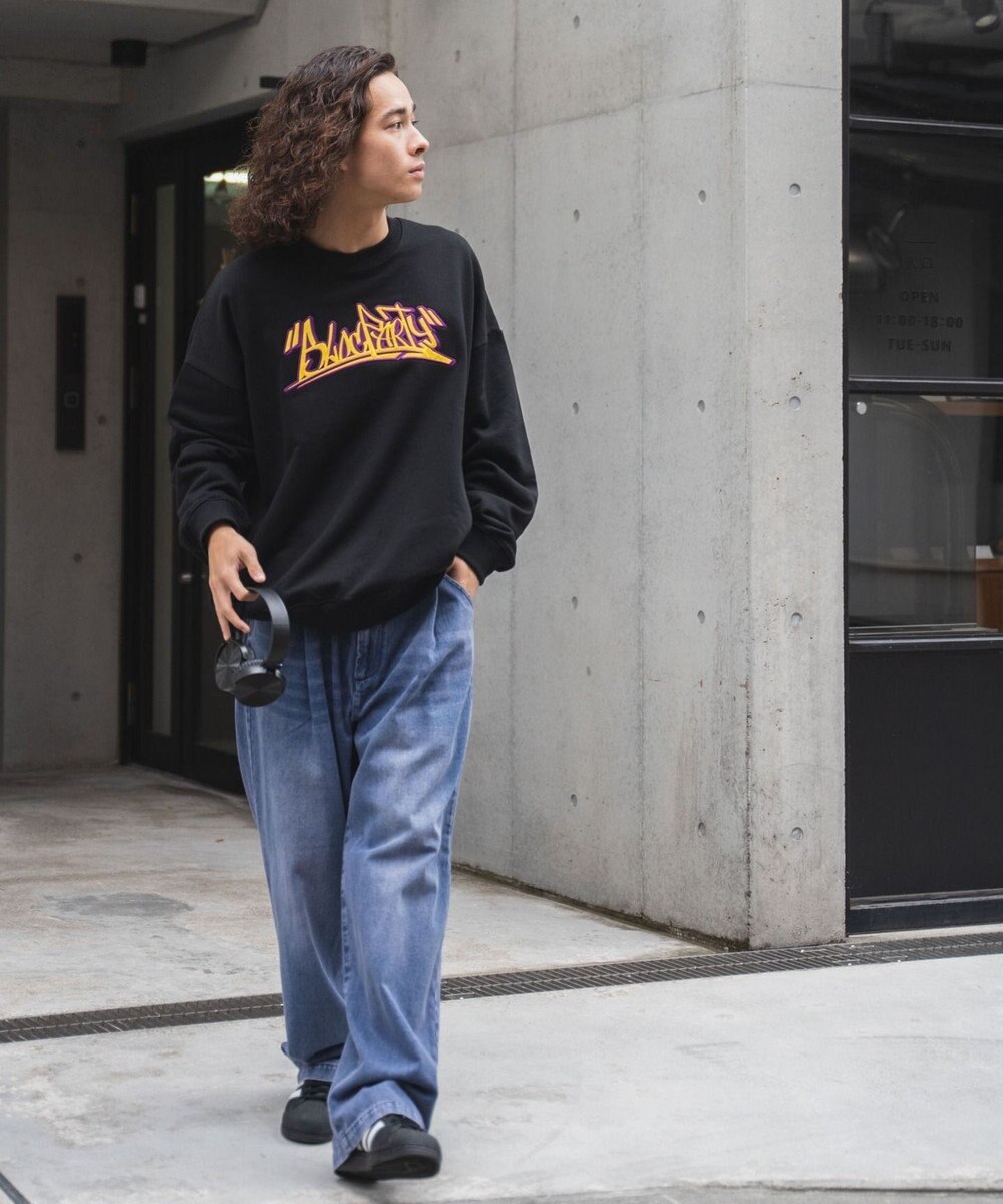 WEGO ヘビーウエイト刺繍グラフィックプルオーバー 