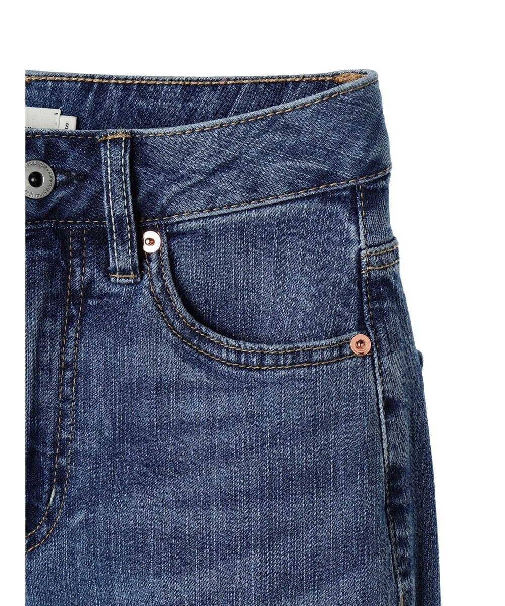 earth music&ecology セルフカットフレアデニムパンツ 