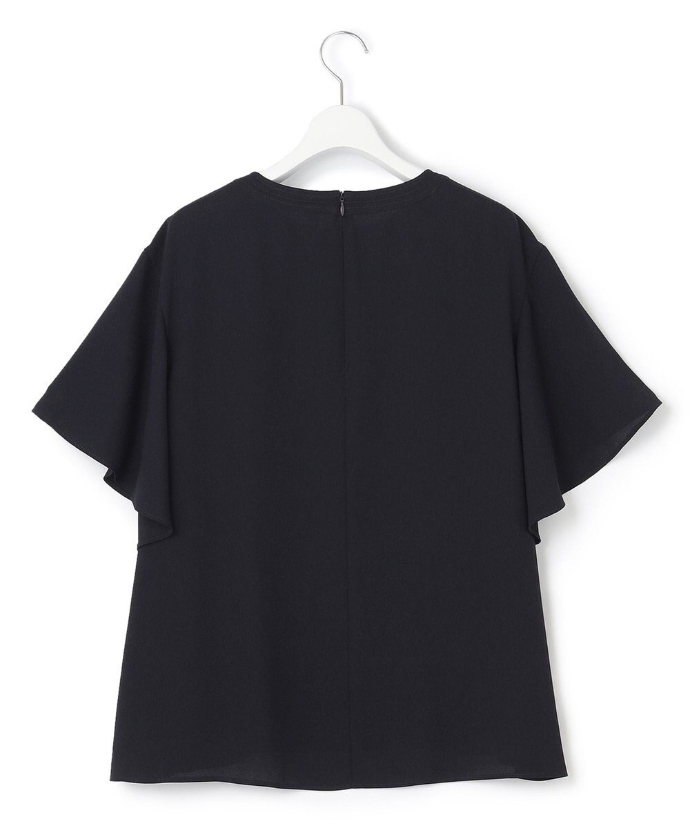 23区 【洗える】バックサテンアムンゼン ネックステッチ ブラウス 