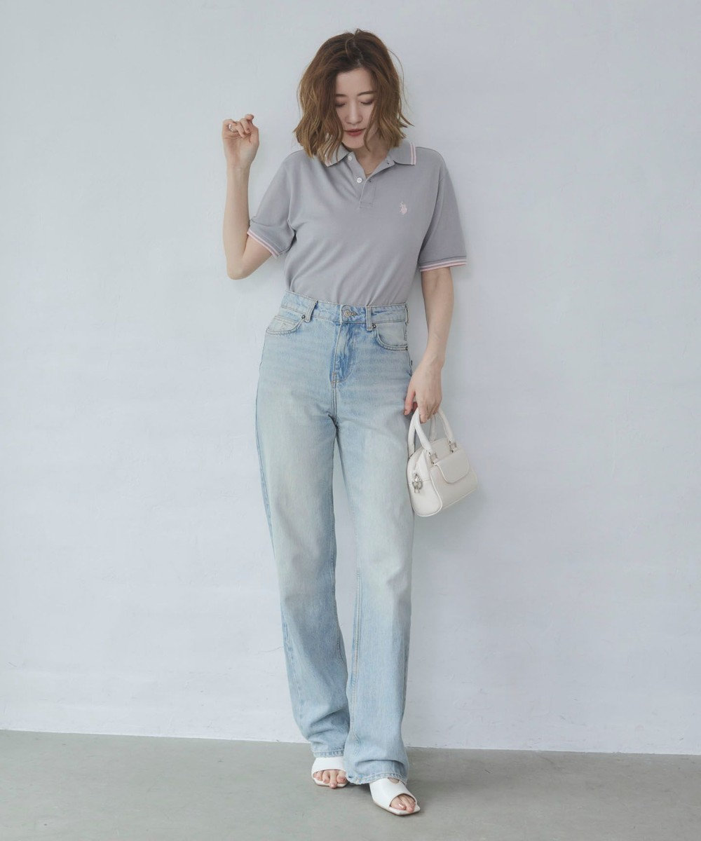 WEGO 【26年春夏新カラー登場/ユニセックス着用ITEM/SMLサイズ展開】U.S. POLO ASSN.別注ラインポロシャツ