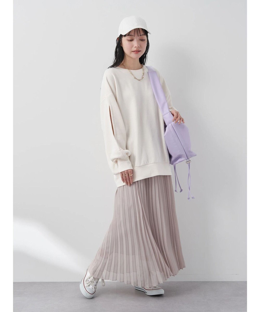 earth music&ecology 袖スリットスウェット 