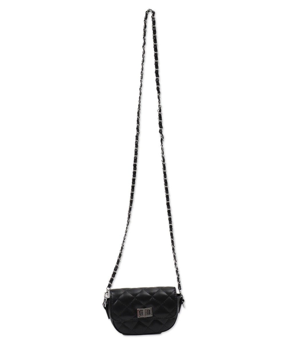 WEGO キルティングフラップミニショルダー 