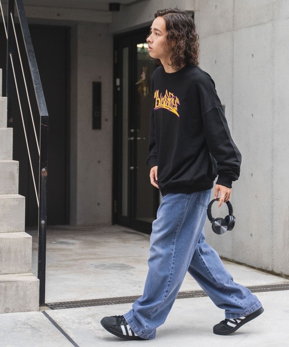 WEGO ヘビーウエイト刺繍グラフィックプルオーバー 