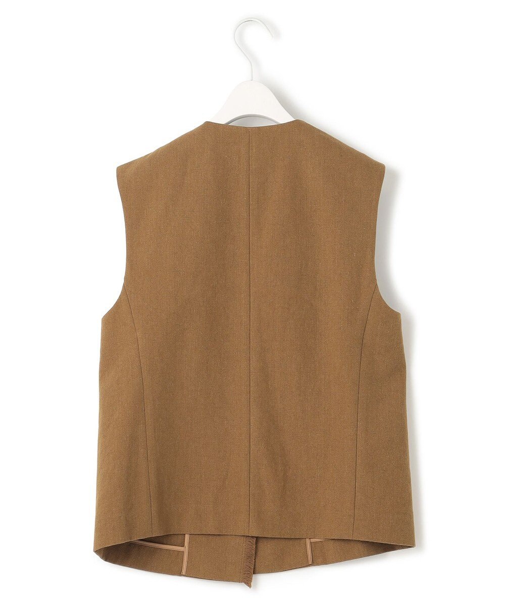 ICB コットンリネンキャンバス ジレ 