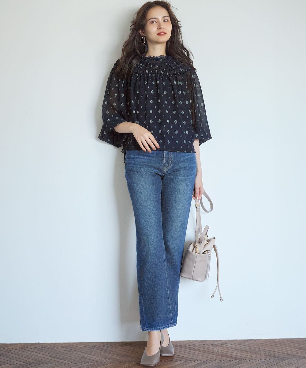 23区 S 【SLOW/一部店舗限定】スリット ストレート デニム 