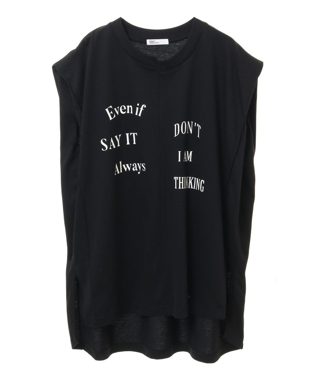 CRAFT STANDARD BOUTIQUE リメイクロゴノースリーブTee 