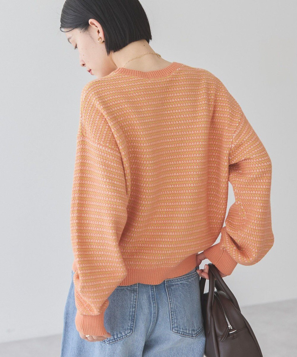 AMERICAN HOLIC Ｍｉｘ編み地ニットプルオーバー 