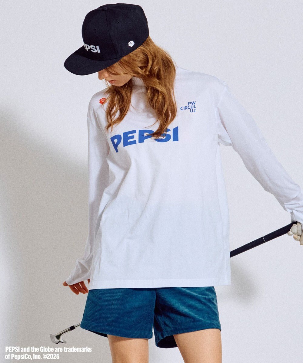PW CIRCULUS 〈Pepsiコラボ〉【UNISEX】Pepsi 9-LOGO モックネック　ロングT 