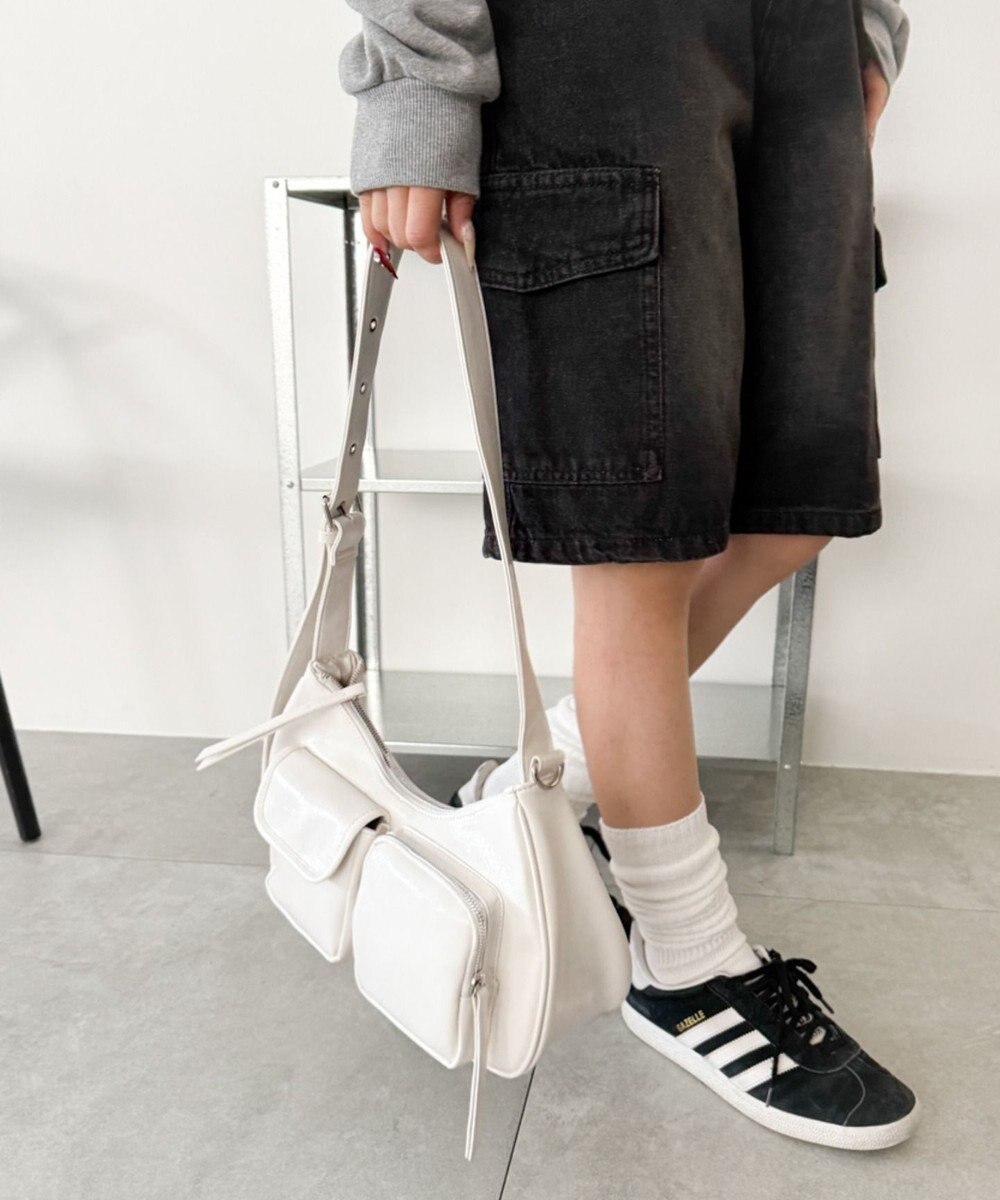 WEGO 立体ポケットハトメベルトバッグ 