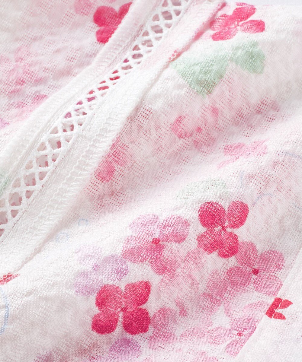 MIKI HOUSE HOT BISCUITS 【ミキハウス】【80-150cm】 アジサイ柄甚平スーツ 