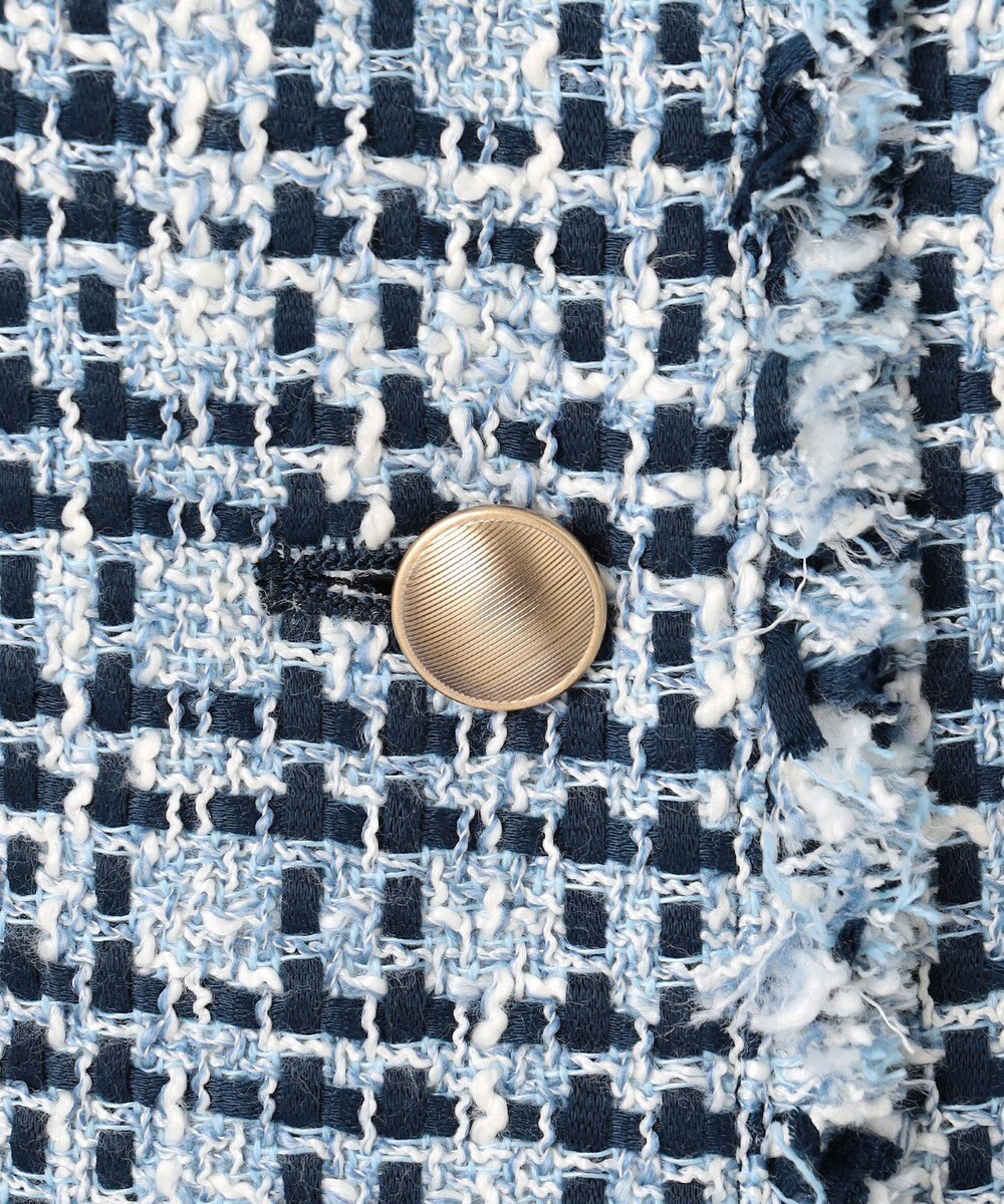 J.PRESS LADIES ファニーツイード ノーカラー ジャケット 