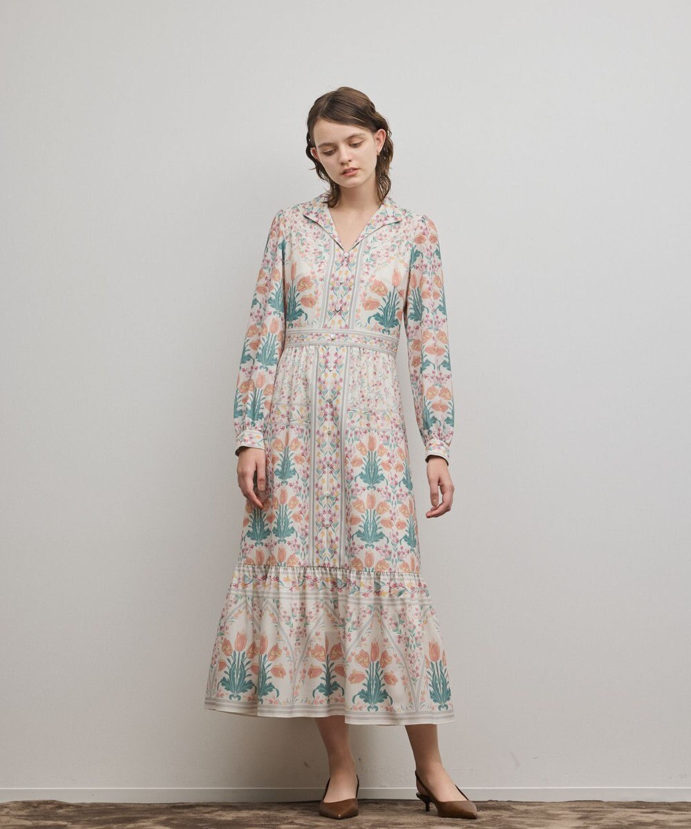 GRACE CONTINENTAL フラワーパターンプリントワンピース 