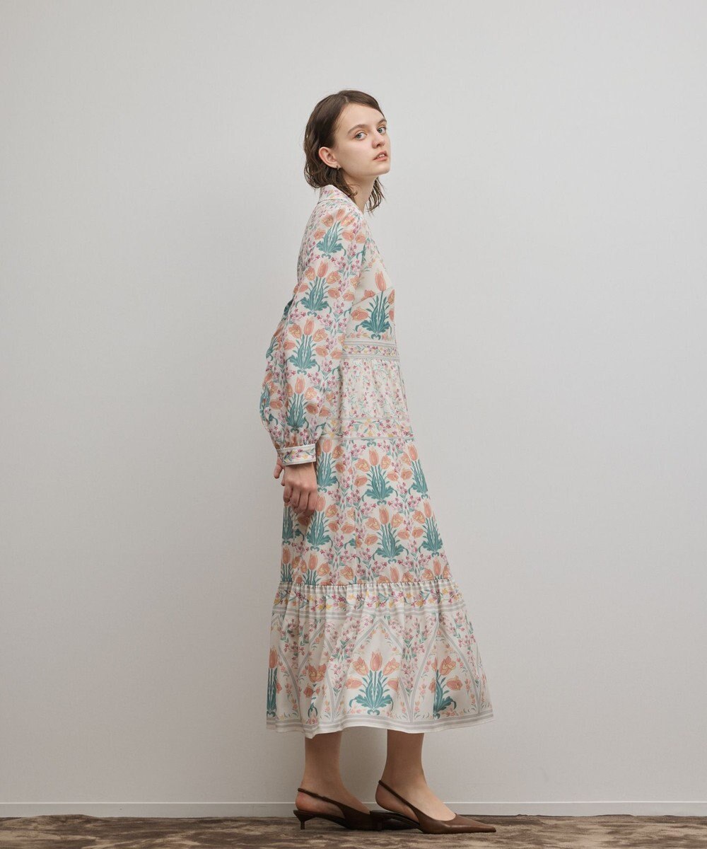 GRACE CONTINENTAL フラワーパターンプリントワンピース 