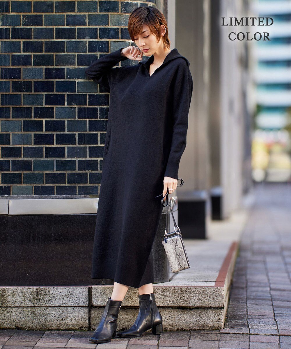 ICB L ミルドウール ニットワンピース 