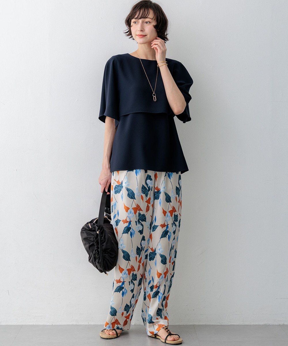 23区 【先行予約】カラーリリープリント ワイド パンツ 