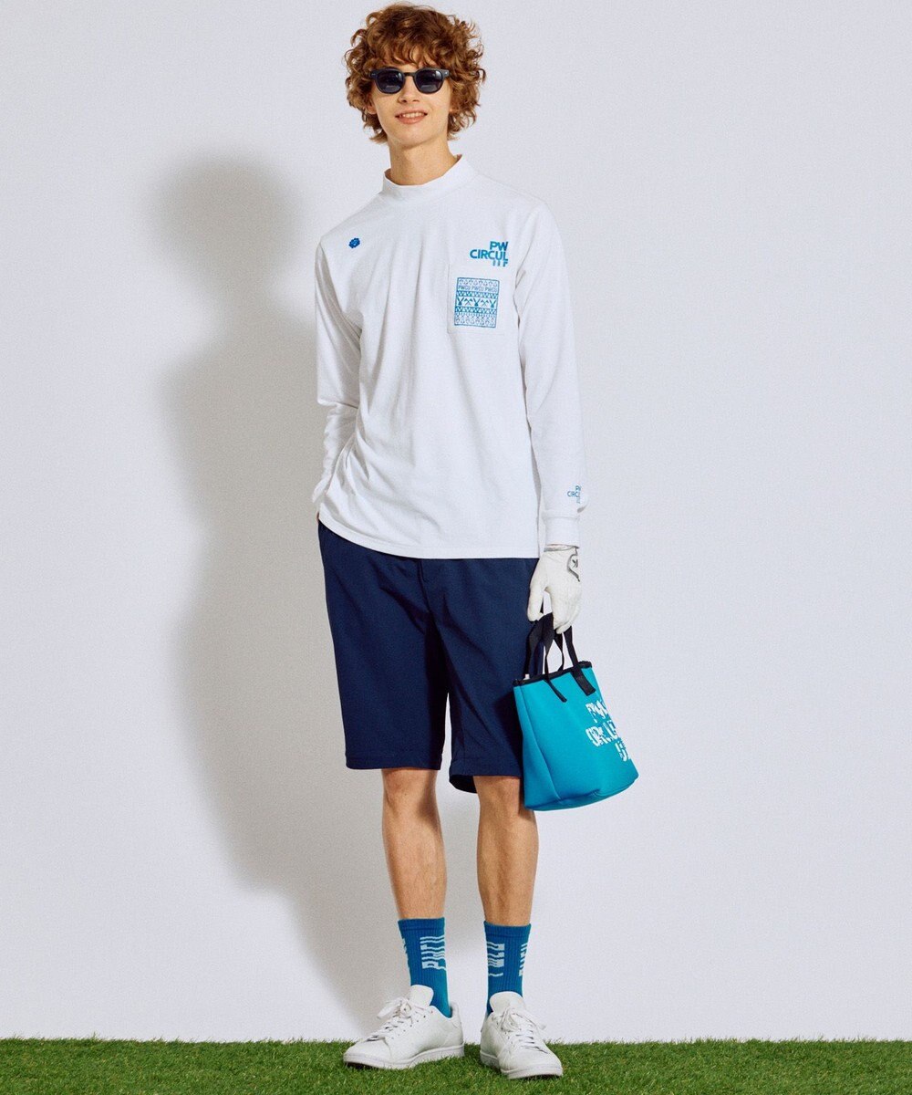 PW CIRCULUS 【吸水速乾 / UV遮蔽率99.5% UVカット / ストレッチ】【MEN】DELFT ロングスリーブモックT ゴルフ 