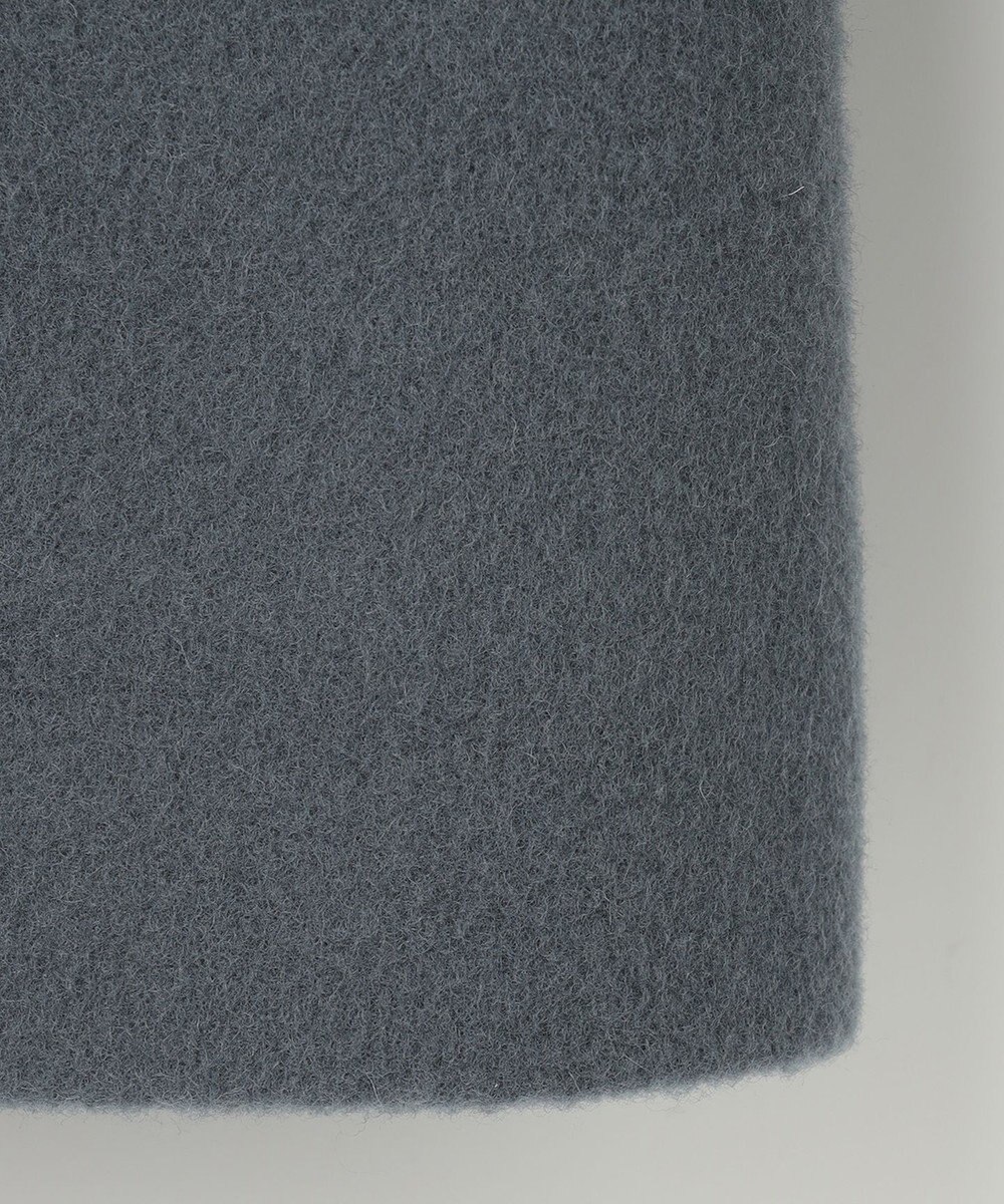 J.PRESS LADIES L ショートビーバー ノーカラーコート 