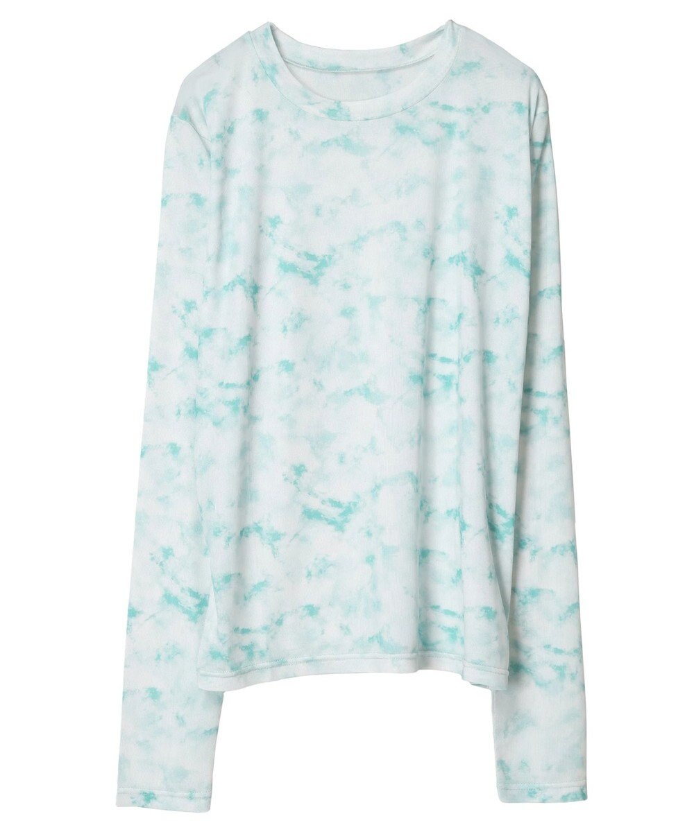 Green Parks クルーネックアソート柄シアープルオーバー 