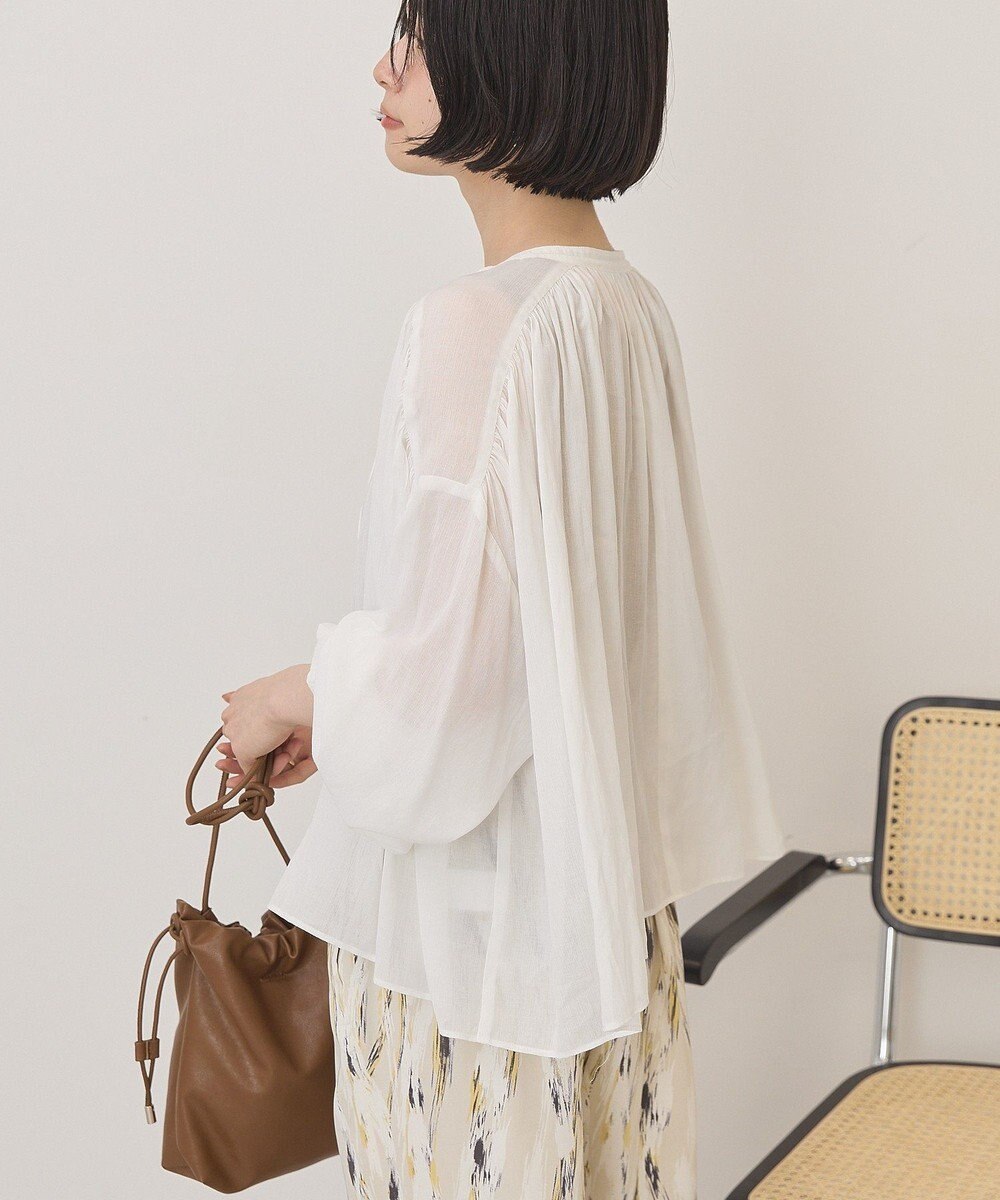 AMERICAN HOLIC スキッパーギャザーブラウス 