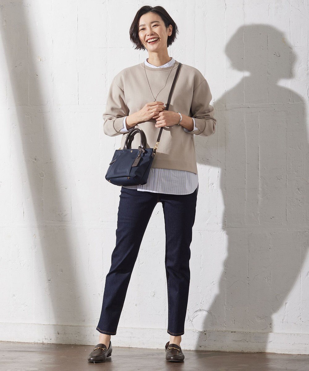 J.PRESS LADIES L ニットコンビ カットソー 