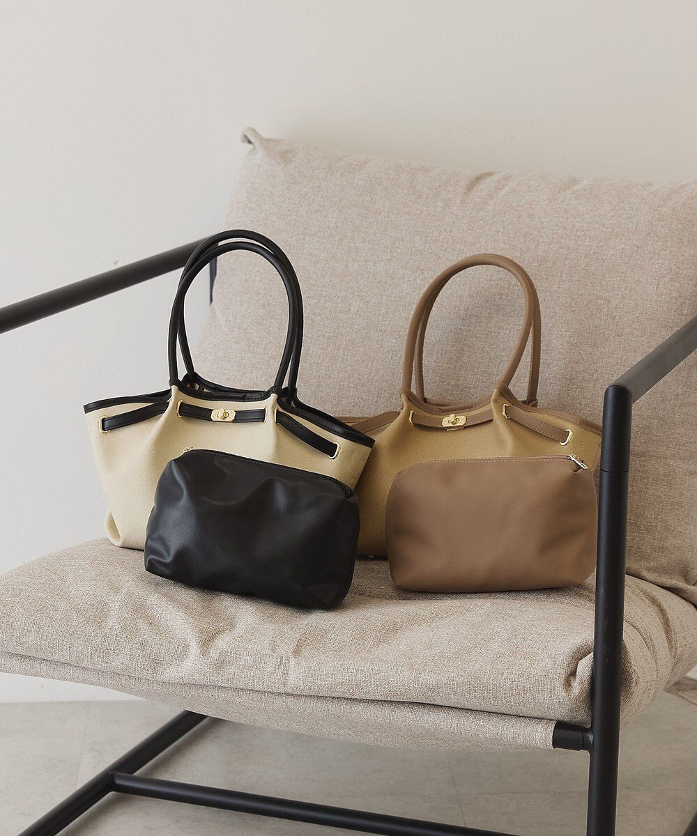 AMERICAN HOLIC 【2点SET】ベルトラウンドトートバッグ 