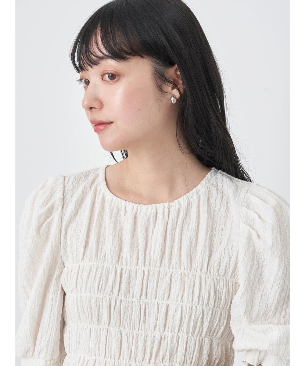 earth music&ecology ポコポコシャーリングトップス 