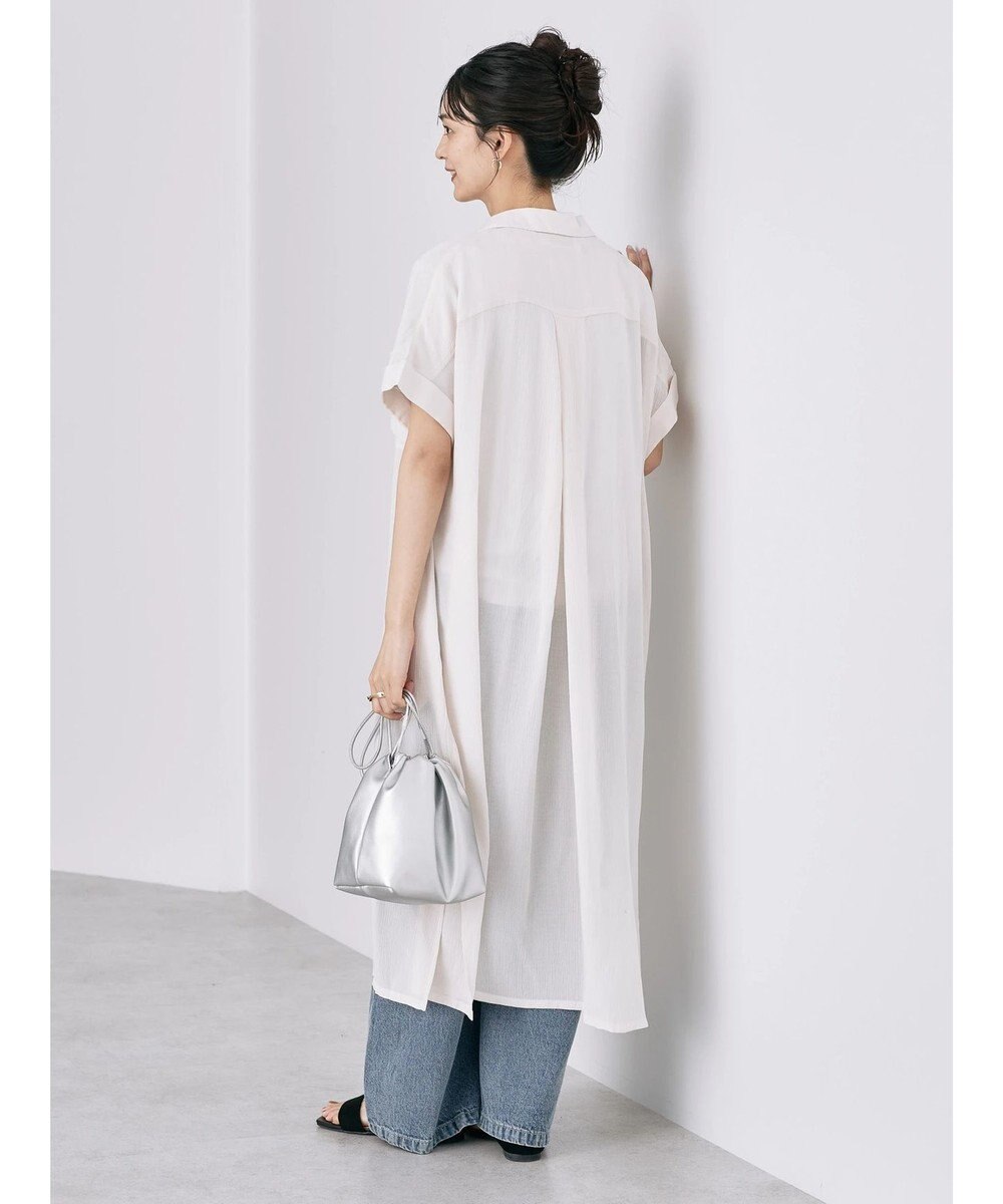 AMERICAN HOLIC 楊柳Ｗポケット開襟ワンピース 