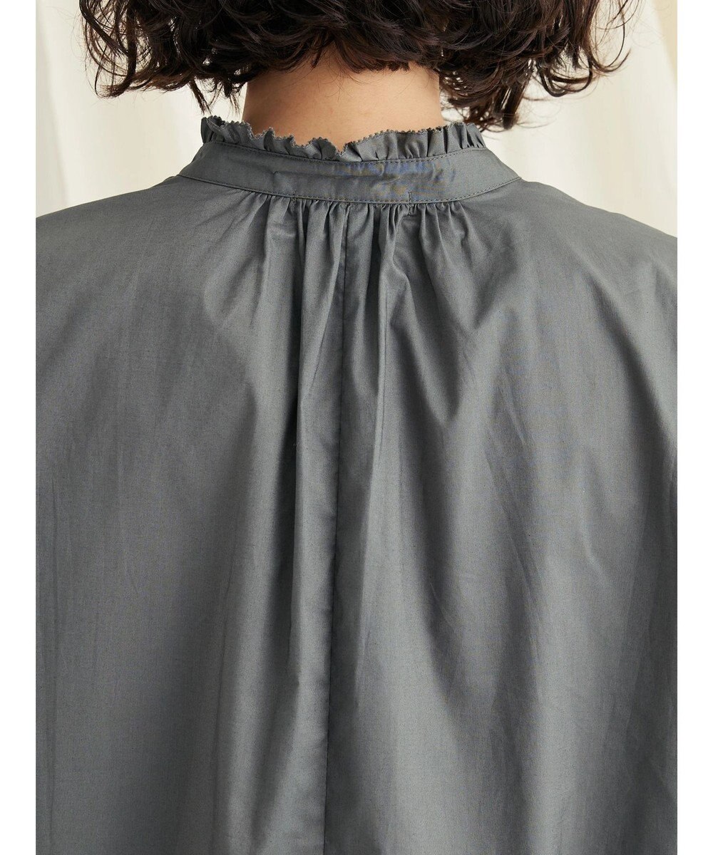 CRAFT STANDARD BOUTIQUE パールボタンピコフリルブラウス 