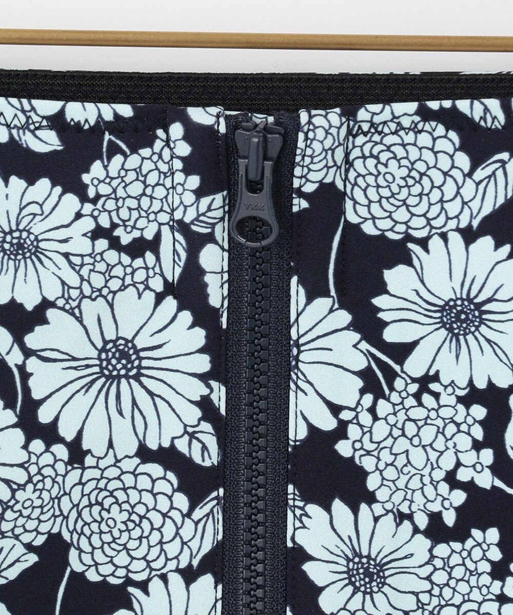 組曲 【組曲×setsuko sagittaire】バイカラーフラワープリント フレアスカート 