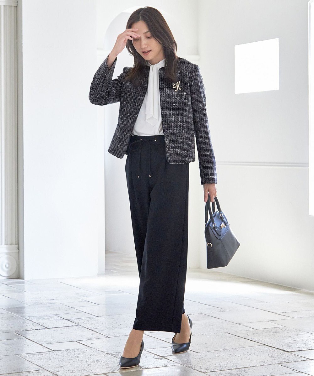 ANY パールイニシャルブローチ 