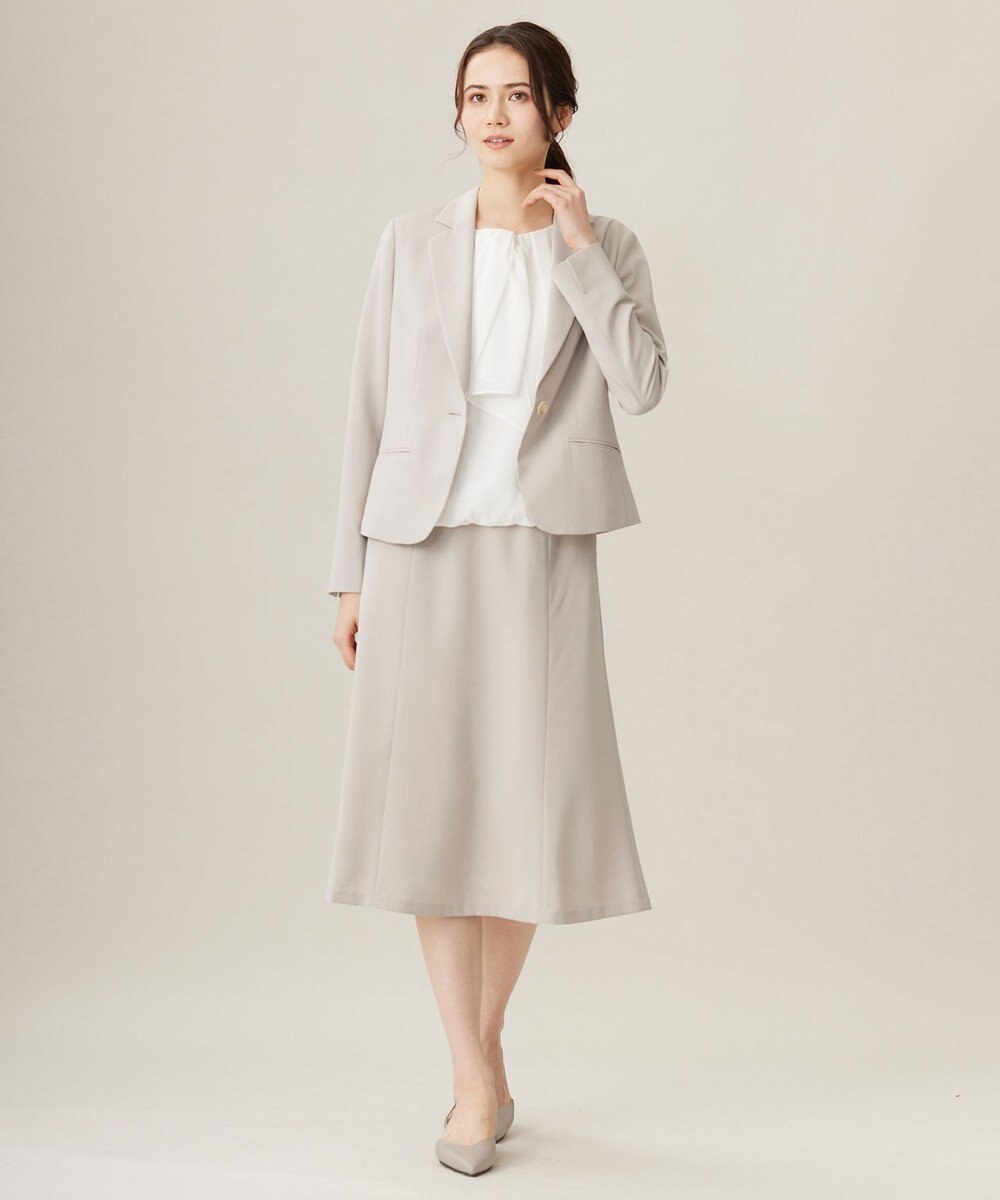 自由区 【セットアップ対応・UVカット・接触冷感・洗える】ライトストレッチテーラード ジャケット 