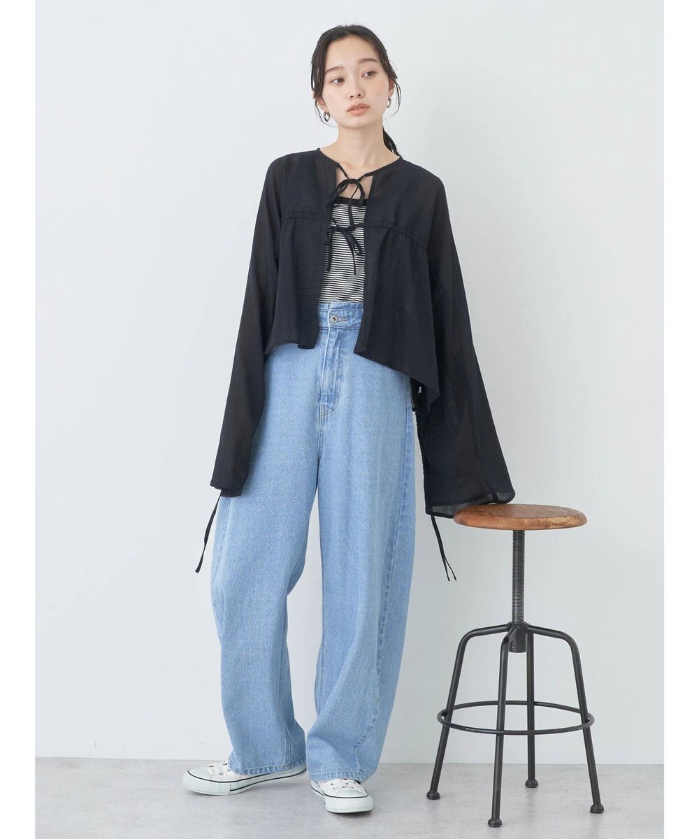 earth music&ecology ワッシャードロスト羽織りシャツ 